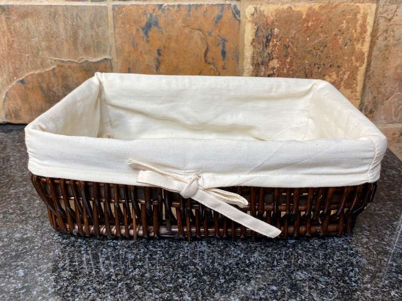 2 x Bread Basket 34cm x 24cm x 11cm and 33cm x 24cm x 6cm