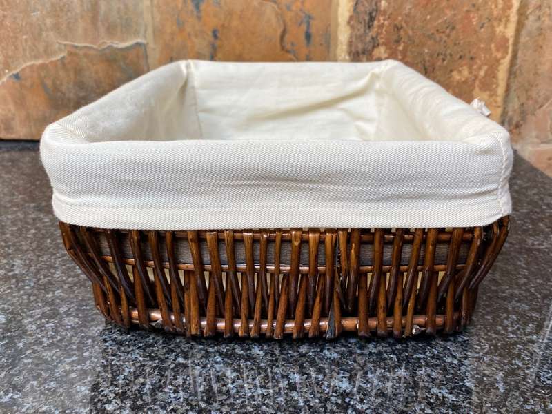 2 x Bread Basket 34cm x 24cm x 11cm and 33cm x 24cm x 6cm