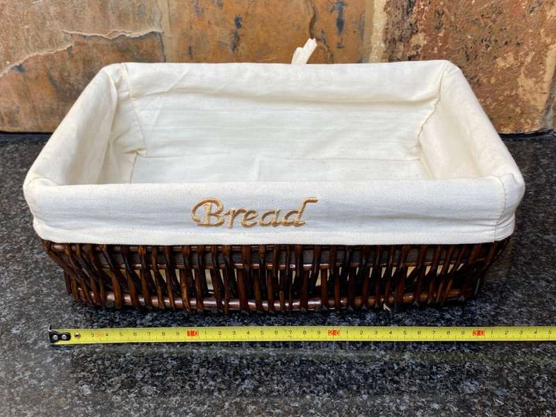 2 x Bread Basket 34cm x 24cm x 11cm and 33cm x 24cm x 6cm
