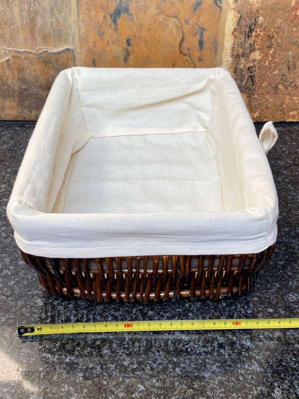 2 x Bread Basket 34cm x 24cm x 11cm and 33cm x 24cm x 6cm