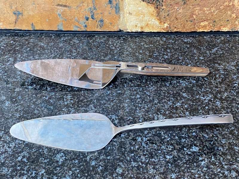 Cake Server Lot stainless steel ,Viners , vintage
