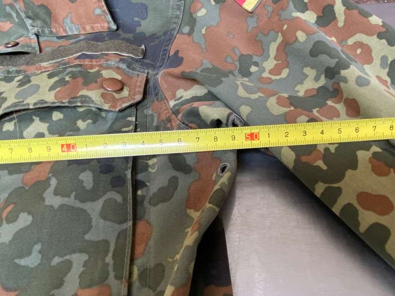 German Millitary Army Jacket Zipped Fleck-tarn Camouflage,Gr  175-185 with Logo,