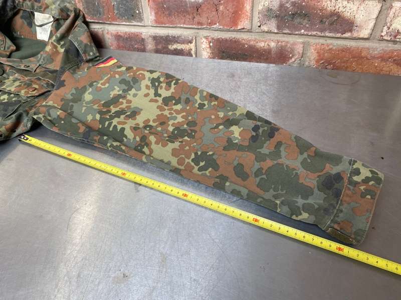 German Millitary Army Jacket Zipped Fleck-tarn Camouflage,Gr  175-185 with Logo,