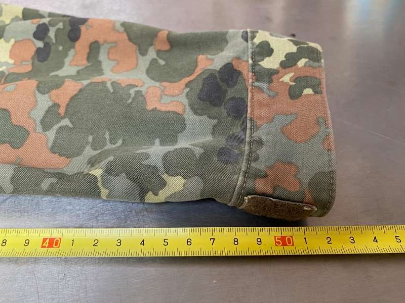 German Millitary Army Jacket Zipped Fleck-tarn Camouflage,Gr  175-185 with Logo,