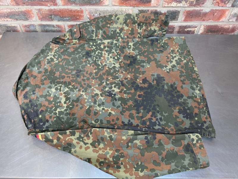 German Millitary Army Jacket Zipped Fleck-tarn Camouflage,Gr  175-185 with Logo,