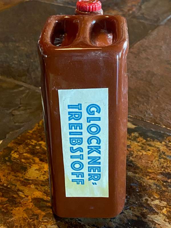Empty Old Karnten Gebirgs-Enzian, Glockner,Porcelaine canister ,vintage, Bar Item, Collectors Item