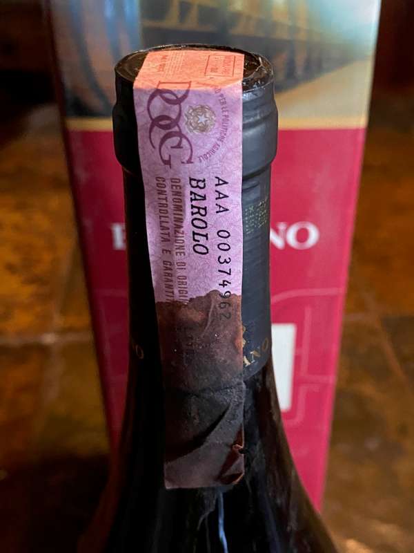 Ivini di Bersano Nirvasco Barolo 1996, 1.5L, 1996, vintage, sealed, Bar Item, Collectors Item
