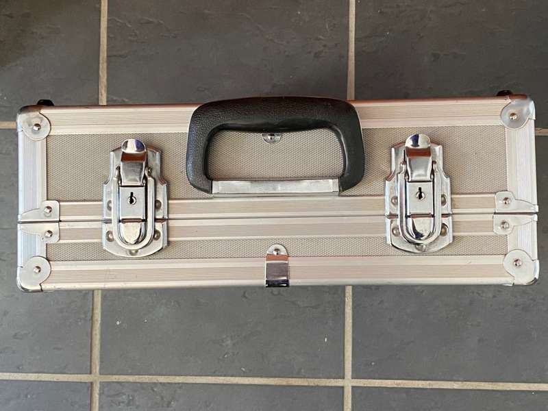 Aluminium Case, 40cmx31cmx14cm, briefcase, for Video or Photo Camera, from Germany, with brand on