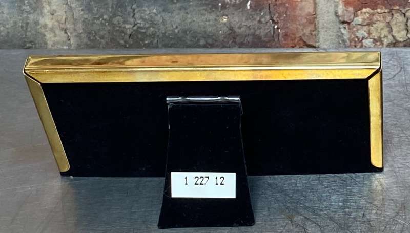 1 x Erno Trio Photo Frame for passport photos ,brass metal, gold colour, from Germany,new,unused,
