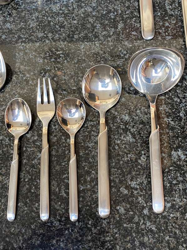 WMF Cromargan Lot: Model ONDA ,vintage, from Germany, collectors item, 68 items/pieces