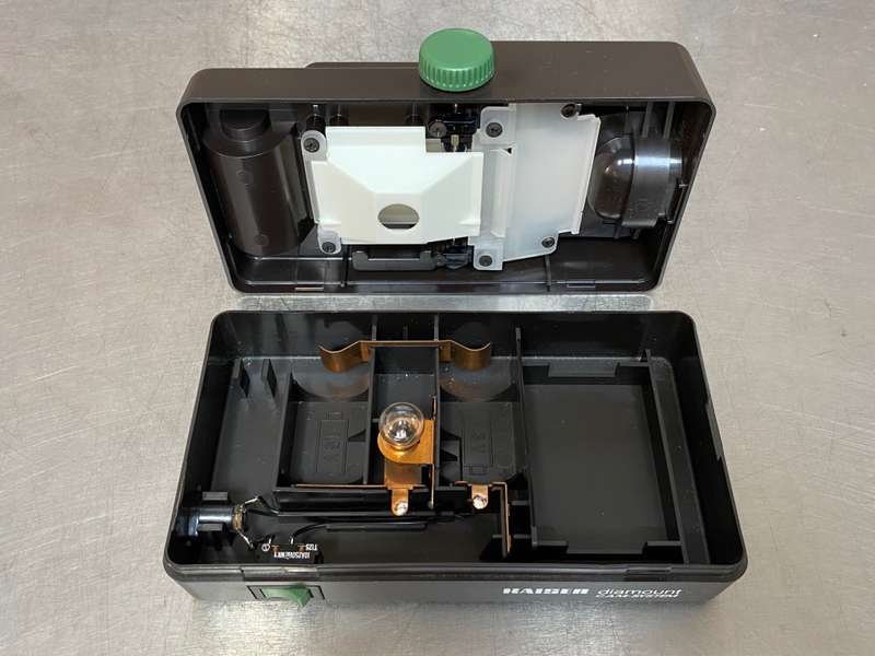 Kaiser diamount C.A.M. System, slide mounting system, working, comes with some slide frames
