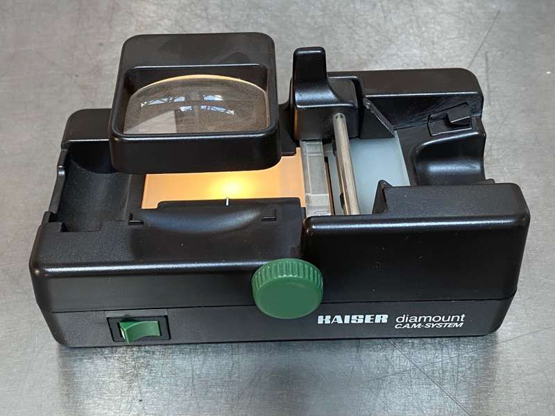Kaiser diamount C.A.M. System, slide mounting system, working, comes with some slide frames