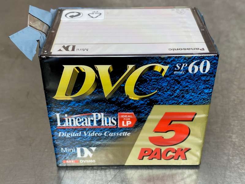 1 x Panasonic dvc mini digital video cassette SP60/ LP 90, new and sealed