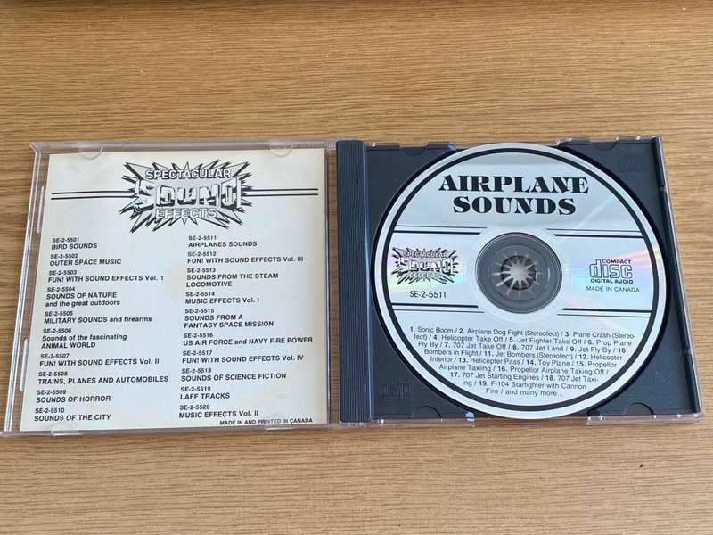 Airplane Sounds (cd) vintage, collectors item from the  vintage, collectors item