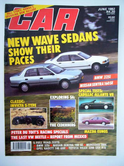 CAR MAGAZINE JUNE 1992 (INVICTA S-TYPE, )