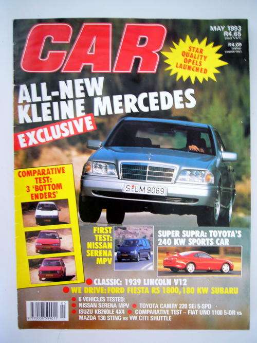 CAR MAGAZINE MAY 1993 (MICHAEL SCHUMACHER, F1)