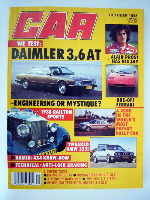 CAR MAGAZINE OCTOBER 1988