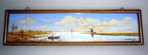 W.VASTENBURG 1943  ORIGINAL PANORAMA PAINTING