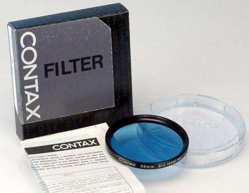 CONTAX CORRECTION FILTER  55 MC B10  80B BLUE (KB 12)