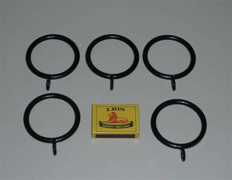 Curtain Rings 65mm Black