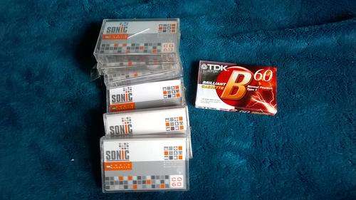 7 blank tapes