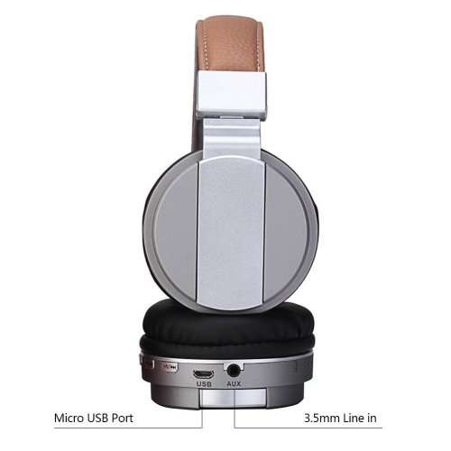 Bluetooth Headphones,Wireless On-Ear Folding Hi-Fi Stereo Headset with Microphones, Noise Canceling