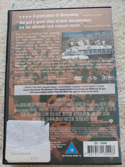 Woodstock Director`s Cut DVD