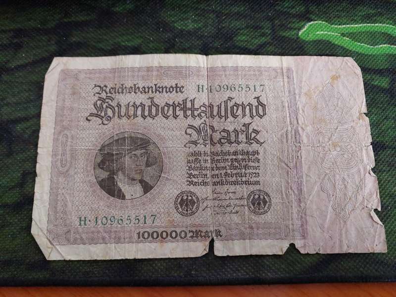 Reichsbanke 100000 FR - Very Old