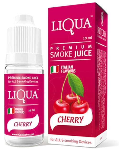10ml E Liquid Cherry Liqua (9mg Nicotine) for E-Cigarette