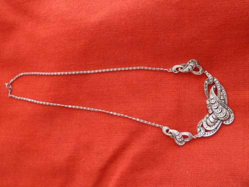 Victorian Silver Marcasite  Necklace in Stunning condition