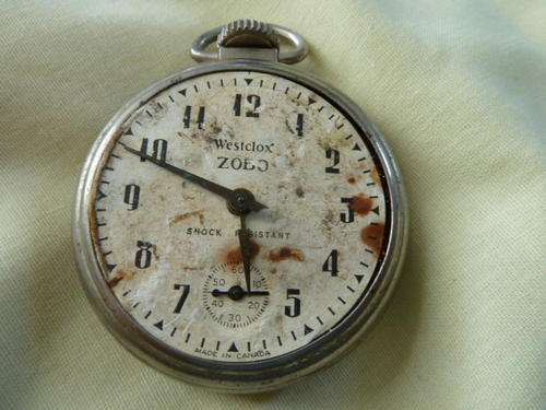 Pocket Watch ZOBO Westclox  Shock Resistant