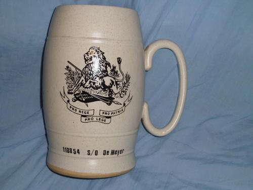 B.S.A.P  Special Tankard presented to S/O De Meyer