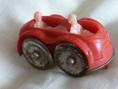 Tin  plate little red Racer