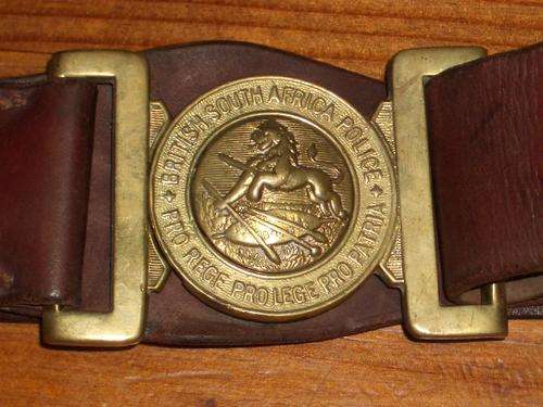 RHODESIAN  Very Scarce BSAP  Belt & Buckle