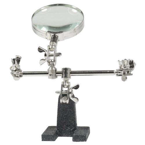 Magnifying glass shelf three hands auxiliary clamp electric iron welding desktop magnifying glass