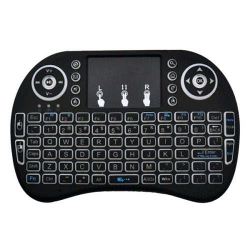 Mini Wireless Keyboard Rechargeable LED Backlit Air Mouse
