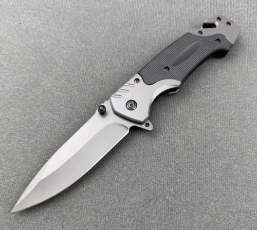 Men`s Pocket Folding Knife with Glass Breaker, Seat Belt Cutter, Emergency Rescue Thumb Nail
