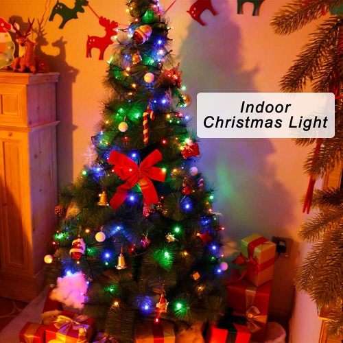 10M LED Fairy String Light Inter- connecting Black Cable Inter- connecting RGB 8 Settings