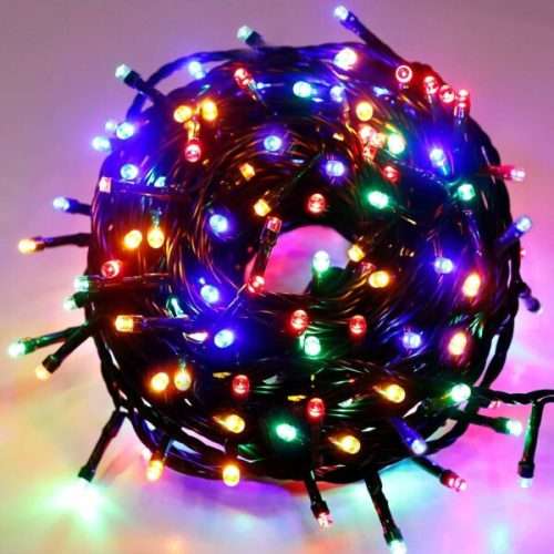 10M LED Fairy String Light Inter- connecting Black Cable Inter- connecting RGB 8 Settings