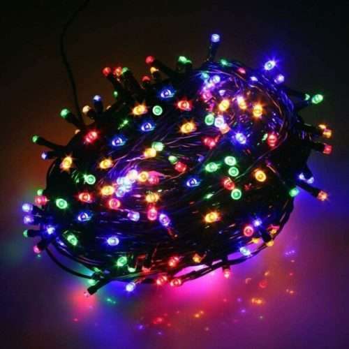 10M LED Fairy String Light Inter- connecting Black Cable Inter- connecting RGB 8 Settings