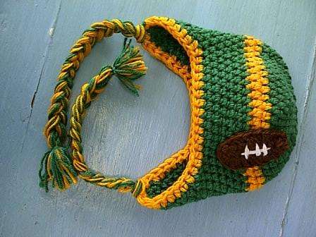Crafty Stuff: Crochet Baby SPRINGBOK Earflap hat with rugby ball