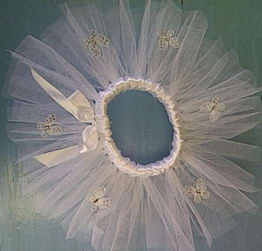 Crafty Stuff: Crochet Baby Photo Props..White TUTU with Butterflies