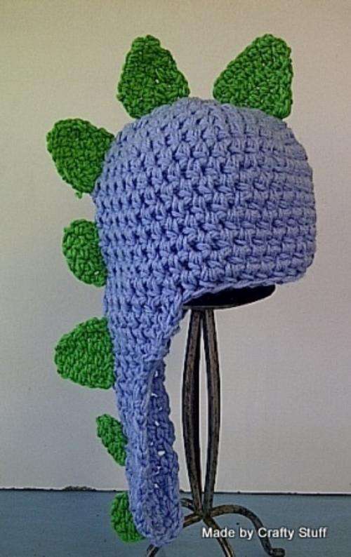 Crafty Stuff: Crochet Baby Dragon-Dinosaur Hat, makes a great photo prop