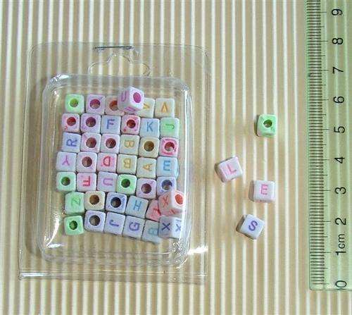Crafty Stuff : alphabet beads (approx 46)