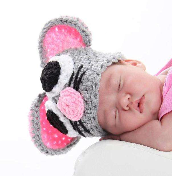 Crafty Stuff: Crochet Baby funky Mouse hat
