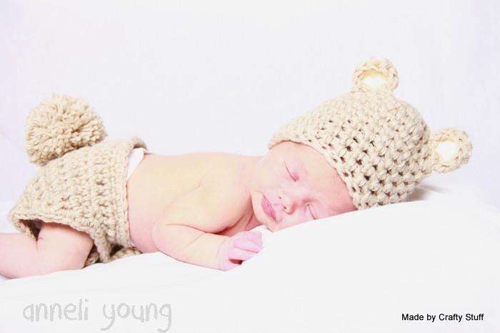 Crafty Stuff: IN STOCK Crochet Baby Teddy SET (0-3 months) perfect photo prop