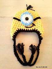 Crafty Stuff :  Minion hat 0-3 months MADE TO ORDER