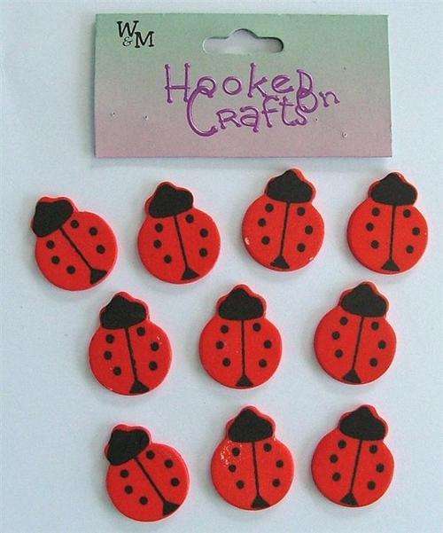 Crafty Stuff Embellishments: wooden Ladybug