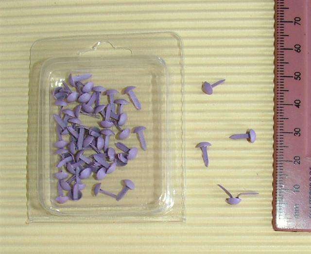 Crafty Stuff:  Small Round Lilac Brads (50)