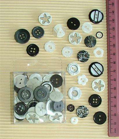 Crafty Stuff: Button Variety for scrapping. cardmaking: BLACK